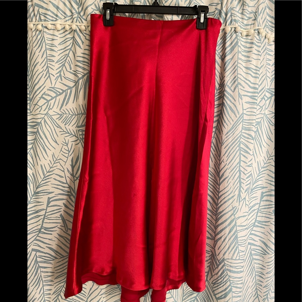 Zara satin slip skirt